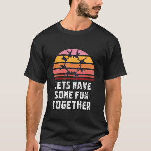 T-shirt Amusons-nous ensemble en parachutisme limite du ci