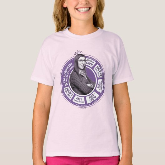 T-shirt Amy Farrah Fowler - Graphique d'informations (Devant)