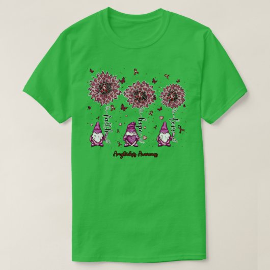 T-shirt Amyloidose Sensibilisation foi gnome espoir tourne (Design devant)