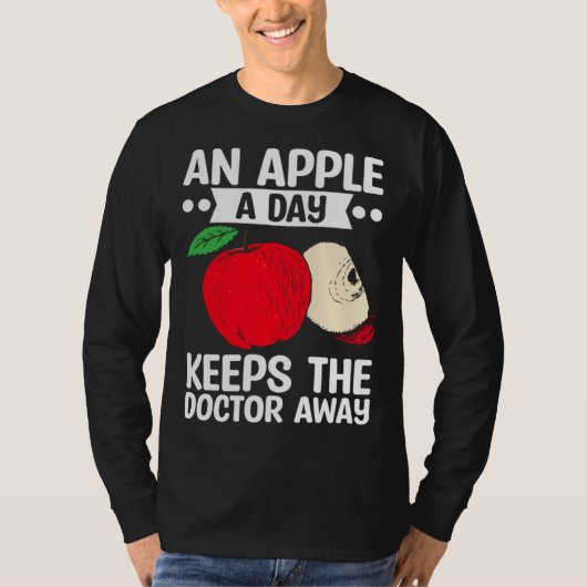T-shirt An Apple A Day Keeps The Doctor Away Fruit Picker (Devant)