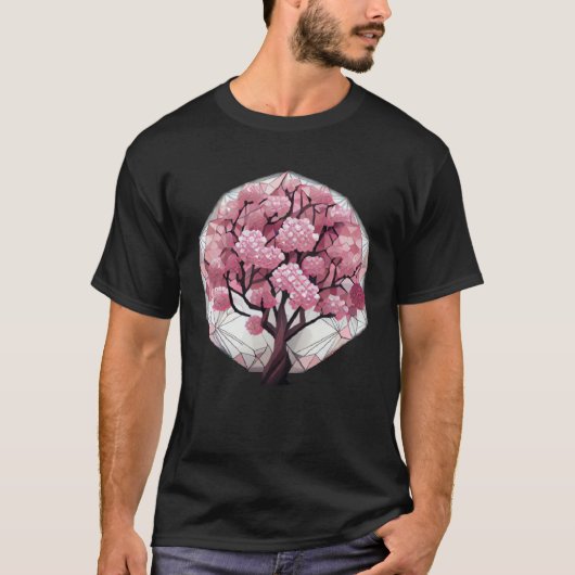 T-shirt An Elegant and Beautiful Cherry Blossom Sphere Tre (Devant)