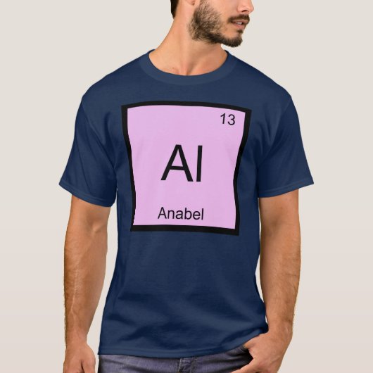 T-shirt Anabel Nom Chimie Élément Tableau Périodique (Devant)