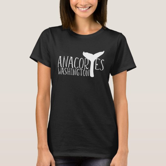 T-shirt Anacortes Washington Whale Tail Whale Watching Sou (Devant)