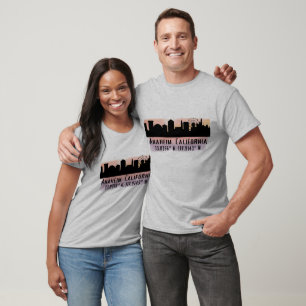 T-shirt Anaheim Skyline Latitude et Longitude