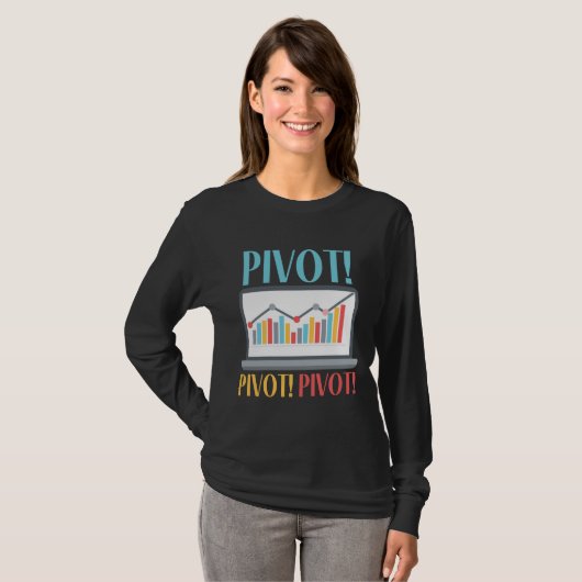 T-shirt Analyse croisée dynamique Finance Data Science Com (Devant entier)