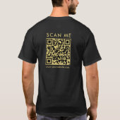 T-shirt Analyse du code QR d'entreprise personnalisée - Mo (Dos)