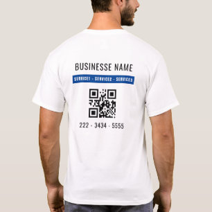 T-shirt Analyse du code QR et service d'affaires personnal