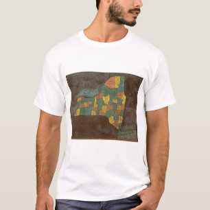 T-shirt Analyse géographique de l'état de New York