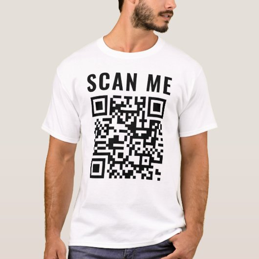 T-shirt Analyse personnalisée Code QR Analyse de l'adresse (Devant)