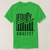 T-shirt Analyse stock Analyste de capitaux propres Trader (Design devant)