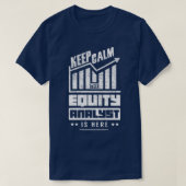T-shirt Analyse stock Analyste de capitaux propres Trader  (Design devant)