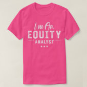 T-shirt Analyse stock Analyste de capitaux propres Trader (Design devant)