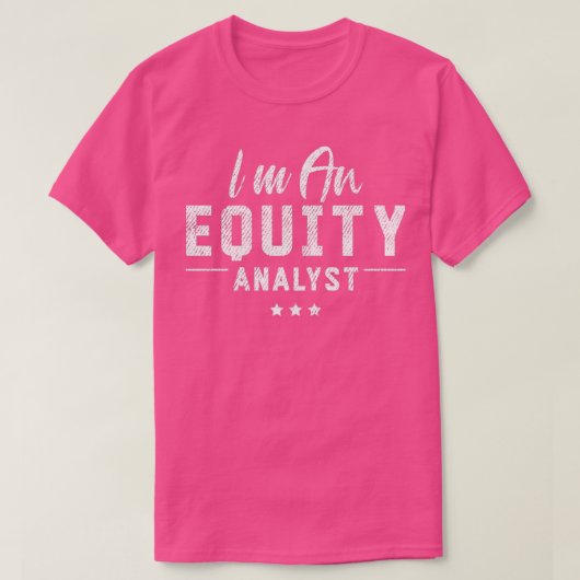 T-shirt Analyse stock Analyste de capitaux propres Trader (Design devant)