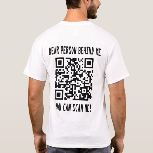 T-shirt Analyser mon code QR pour un démarrage motivant (Dos)
