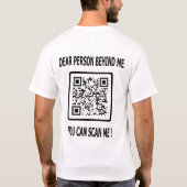 T-shirt Analyser mon code QR pour un devis inspirant (Dos)