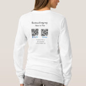 T-shirt Analyser pour payer q r code paypal venmo ajouter  (Dos)