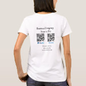 T-shirt Analyser pour payer q r code paypal venmo ajouter  (Dos)
