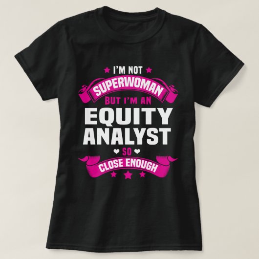 T-shirt Analyste de capitaux propres (Design devant)