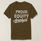 T-shirt Analyste de capitaux propres Stock Analyse Trader (Design devant)