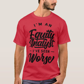 T-shirt Analyste de capitaux propres Stock Analyse Trader
