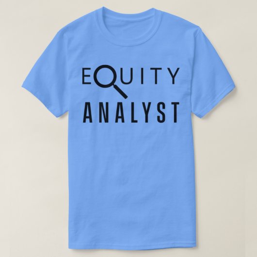 T-shirt Analyste de capitaux propres Stock Analyse Trader  (Design devant)