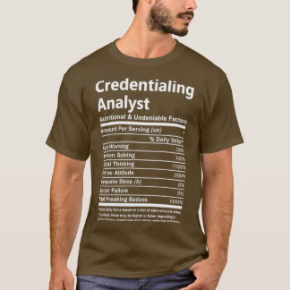 T-shirt Analyste de certification Analyste de certificatio