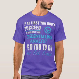 T-shirt Analyste de certification Analyste de certificatio