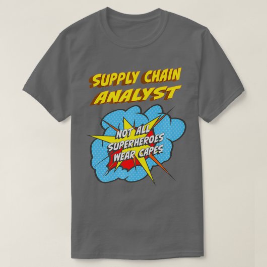 T-shirt Analyste de chaîne d'approvisionnement Funny Super (Design devant)