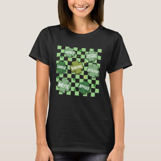 T-shirt Analyste de comportement ABA St Patrick Technicien (Devant)