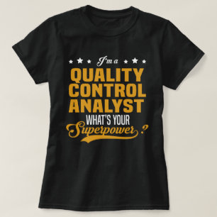 T-shirt Analyste de contrôle de la qualité