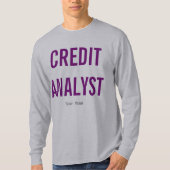 T-shirt "Analyste de crédit" (Devant)