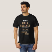 T-shirt Analyste de données (Devant entier)