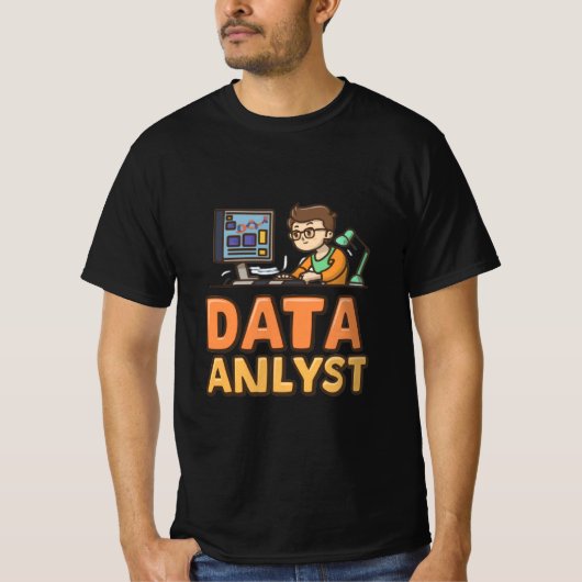 T-shirt analyste de données (Devant)