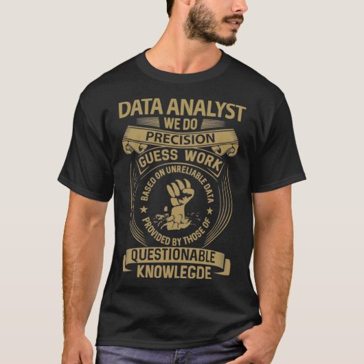T-shirt Analyste de données Analyste de données TCustom (Devant)