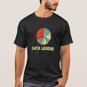 T-shirt Analyste de données Légende Entrée numérique Scien