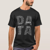 T-shirt Analyste de données Machine Learning Mots (Devant)
