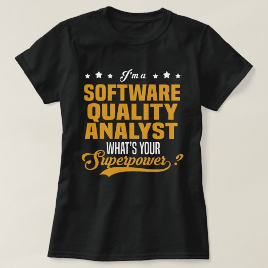 T-shirt Analyste de la qualité du logiciel (Design devant)