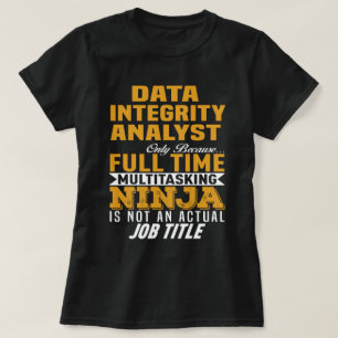 T-shirt Analyste de l'intégrité des données