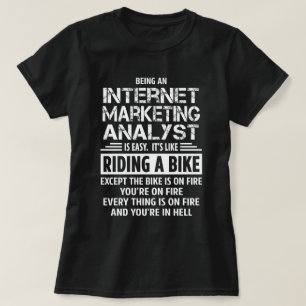 T-shirt Analyste de marketing Internet