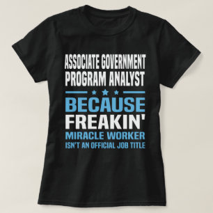T-shirt Analyste de programme du gouvernement associé