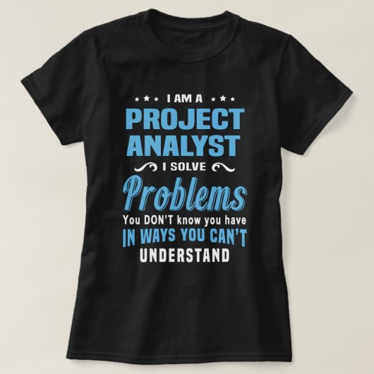 T-shirt Analyste de projet (Design devant)