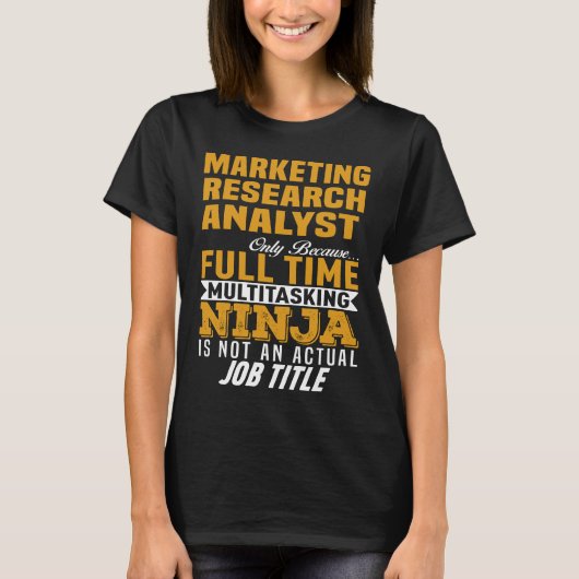 T-shirt Analyste de recherche marketing (Devant)