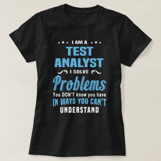 T-shirt Analyste de test (Design devant)