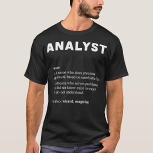 T-shirt Analyste Définition de dictionnaire drôle