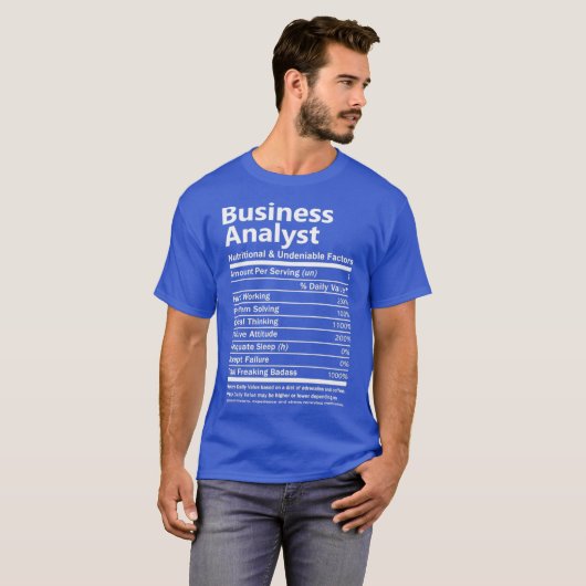 T-shirt Analyste d'entreprise Analyste    Tand Gift (Devant entier)