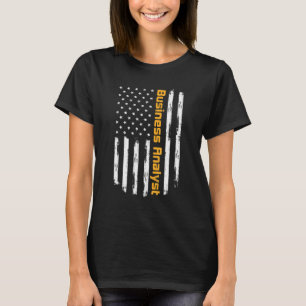 T-shirt Analyste d'entreprise Proud Carrer Vintage America