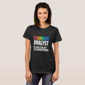 T-shirt Analyste des comportements Mon analyste d'ABC (Devant entier)