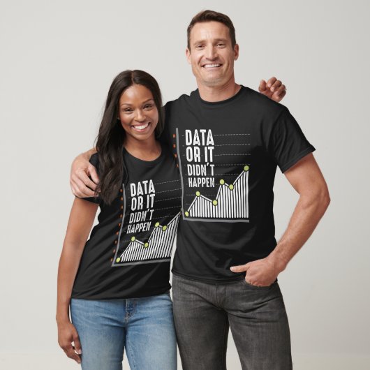 T-shirt Analyste des comportements Nerd des données Statis (Unisexe)