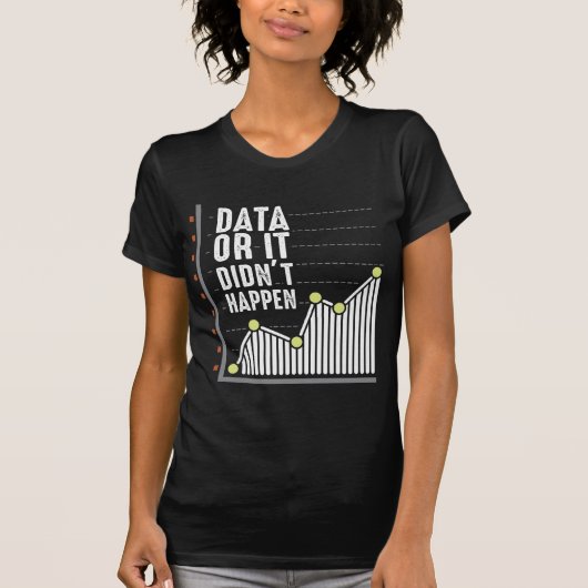 T-shirt Analyste des comportements Nerd des données Statis (Devant)