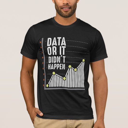 T-shirt Analyste des comportements Nerd des données Statis (Devant)
